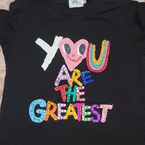 Lola Kids Black Graphic T-Shirt